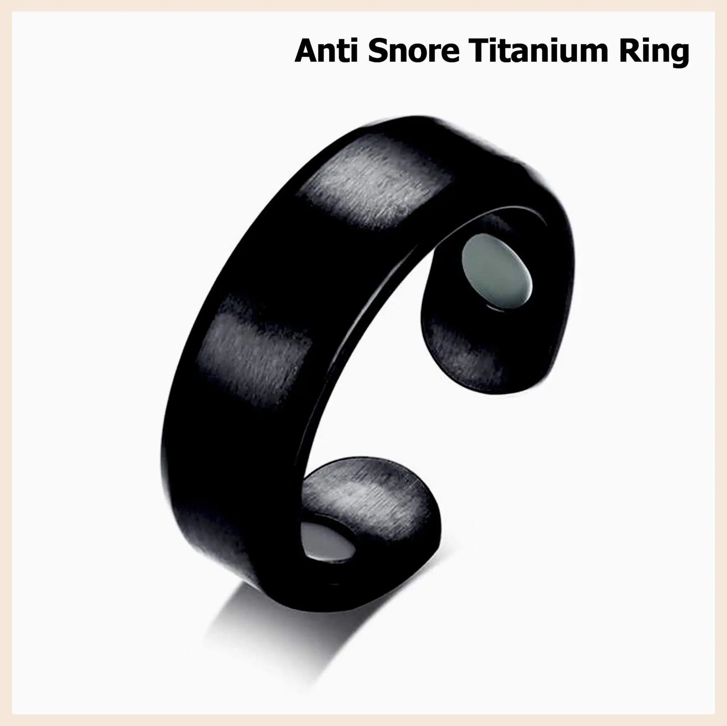 Black Anti Snore Ring