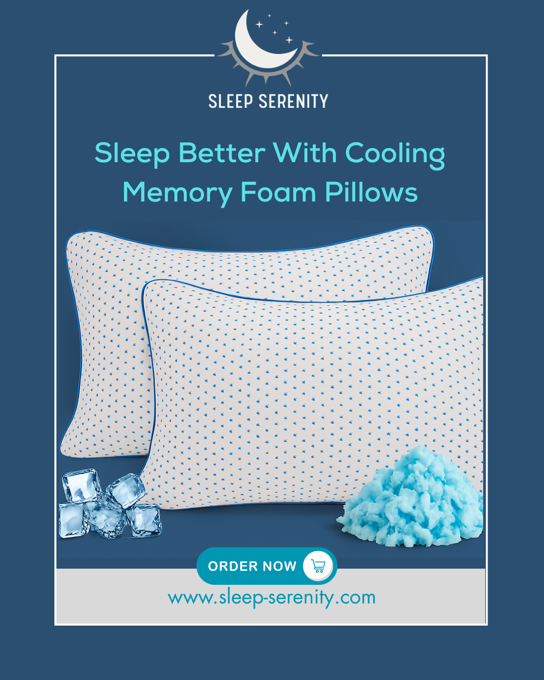 Better sleep with memory foam pillow