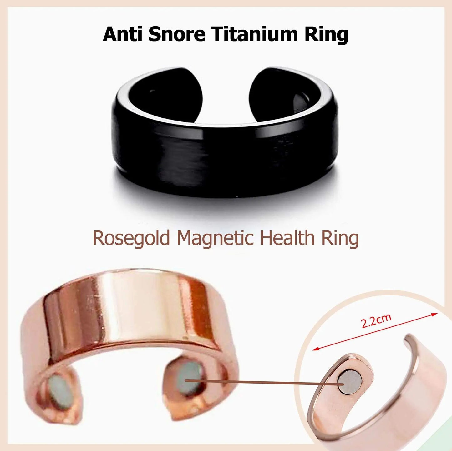 Anti Snore Nose Ring - Titanium and Magnetic