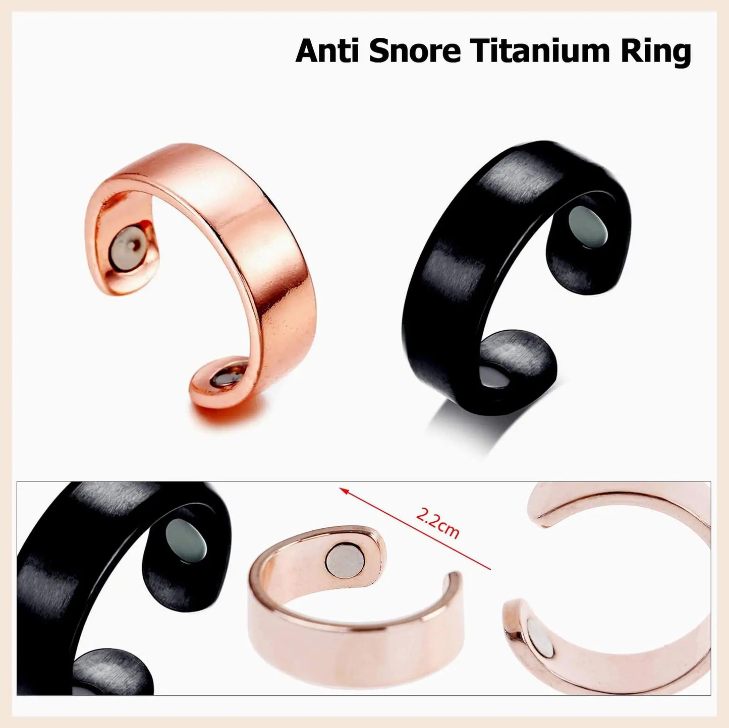 Anti Snore Titanium Nose Ring in 3 colours
