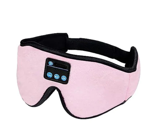 Comfortable wireless headphones for restful sleep and relaxation in pink
