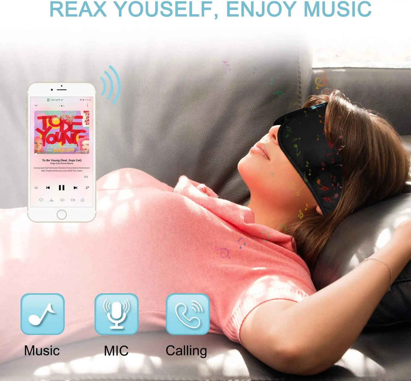 Relax and sleep better - Sleep headphones ideal for meditation and calming audio