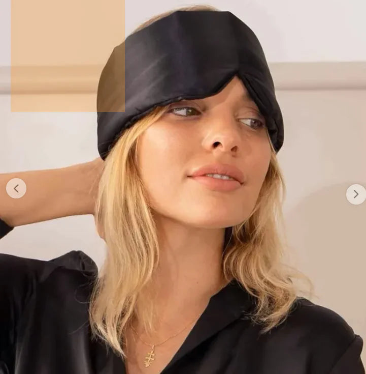 Sleep soundly with a silk eye mask