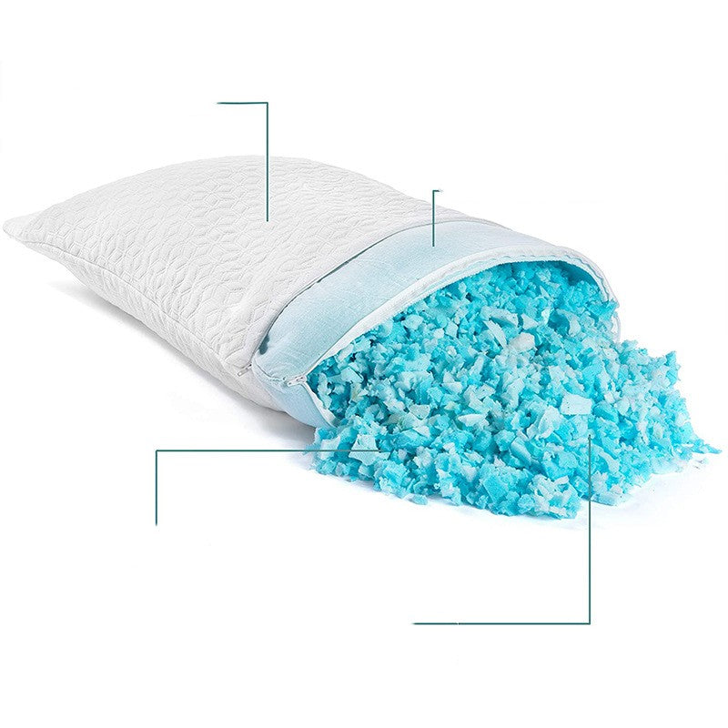 Machine washable covers memory foam pillow