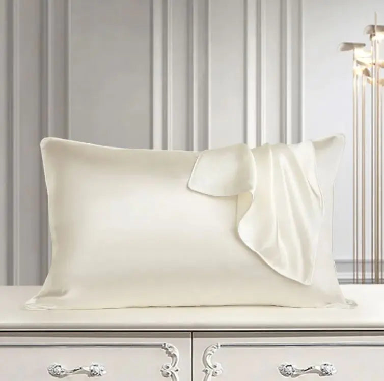 White Silk Pillowcase