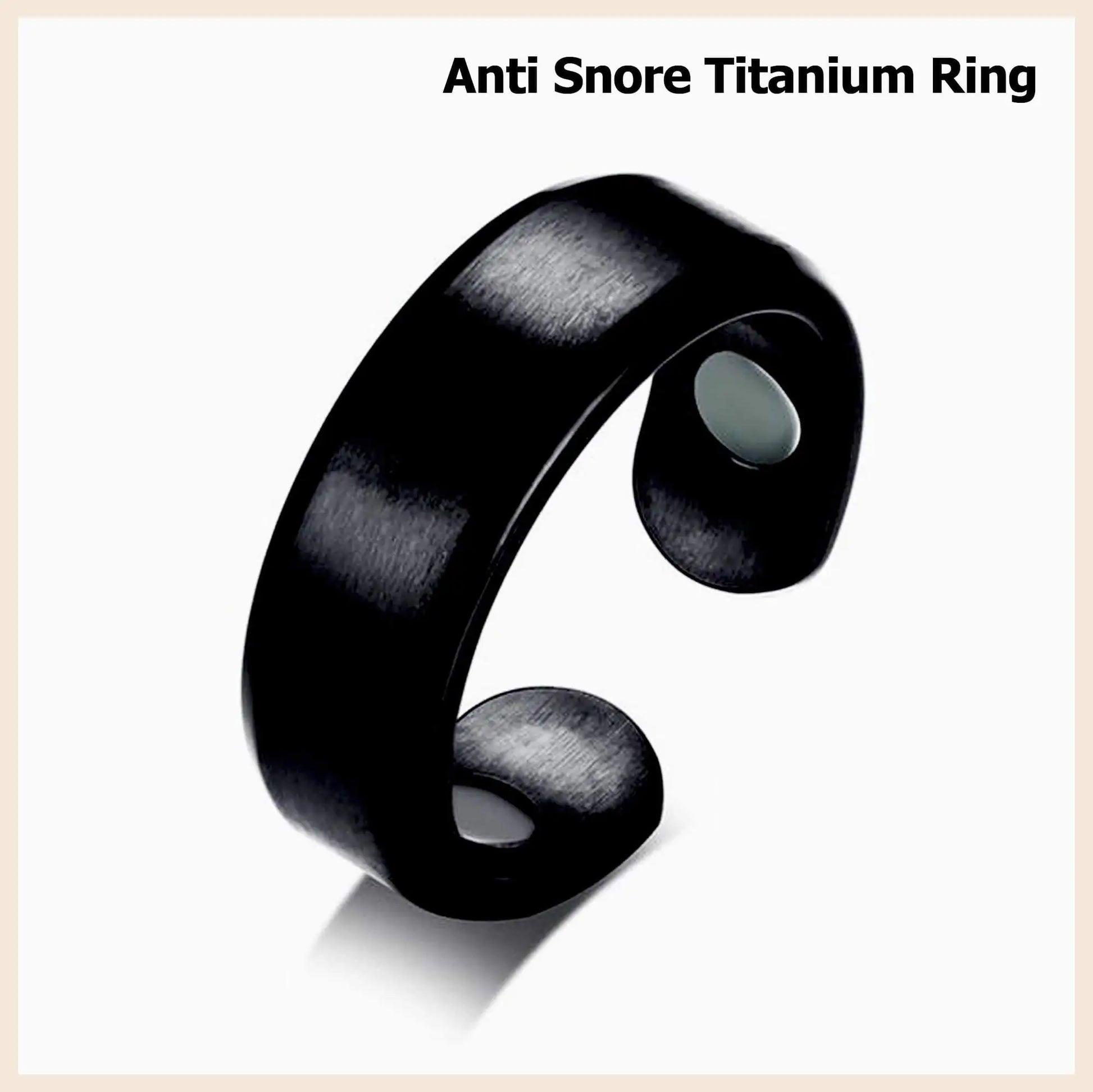 Black Anti Snore Ring 