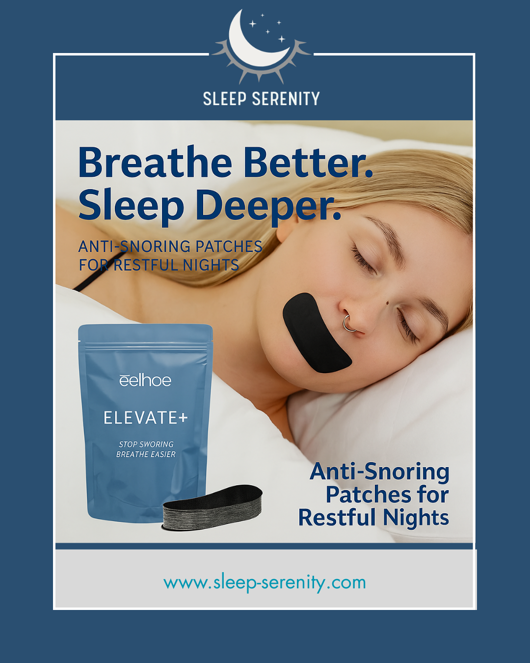 Gentle sleep mouth tape for reducing snoring and improving airflow