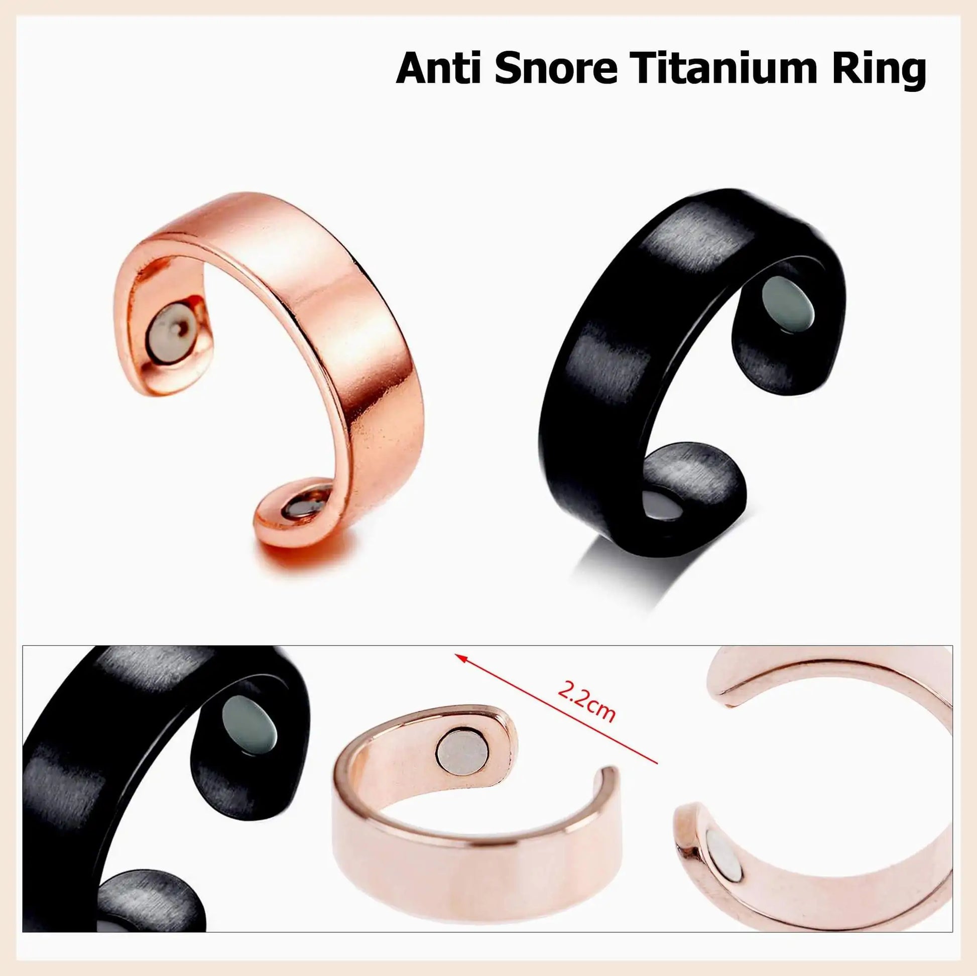 Anti Snore Titanium Nose Ring in 3 colours