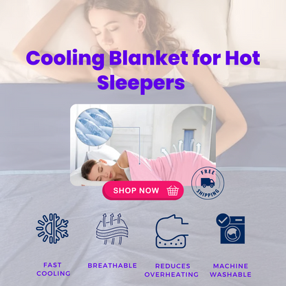 shop now for your sleeping cooling blanket