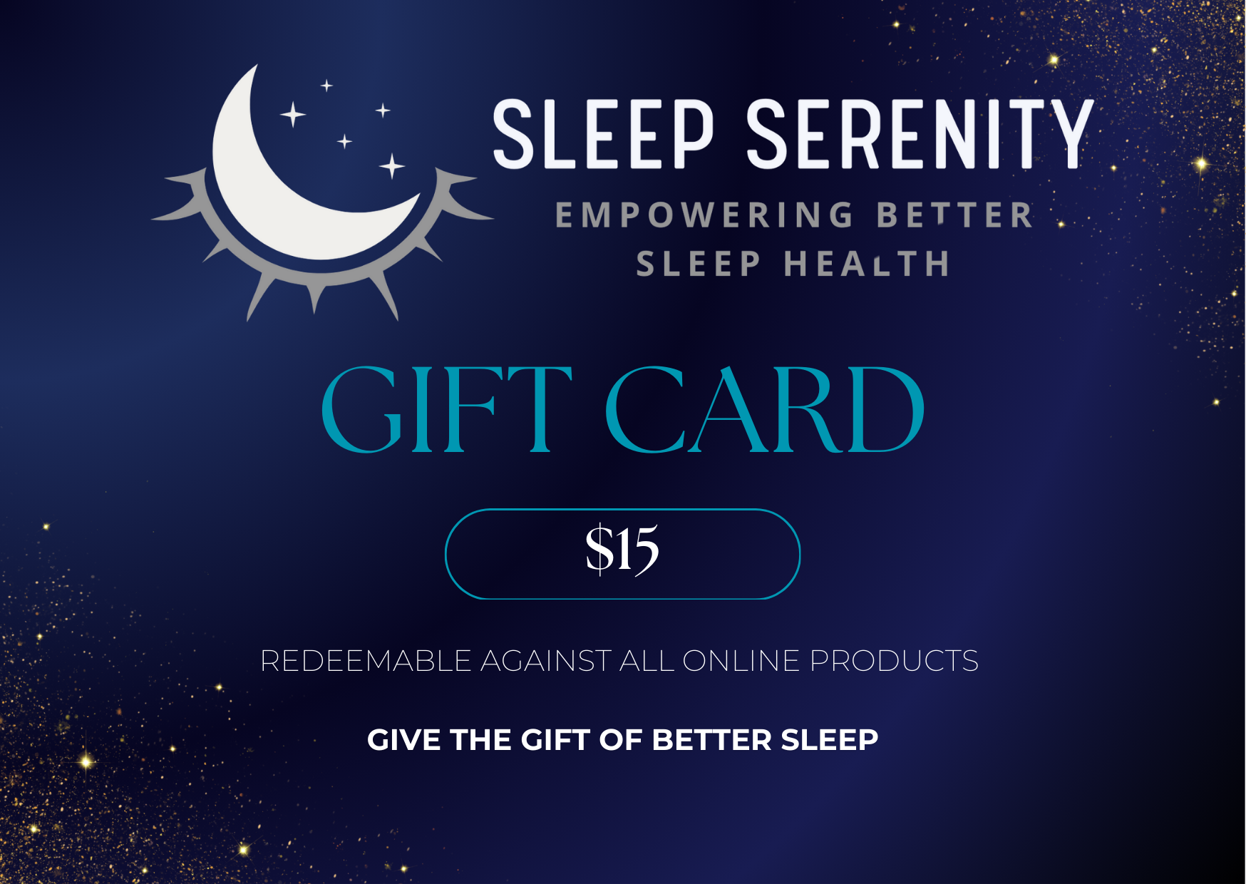 $15 Sleep Serenity Gift Card