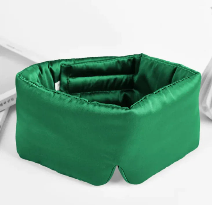 Silk Eye Mask Green