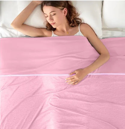 Pink Cooling Blanket for easier sleep