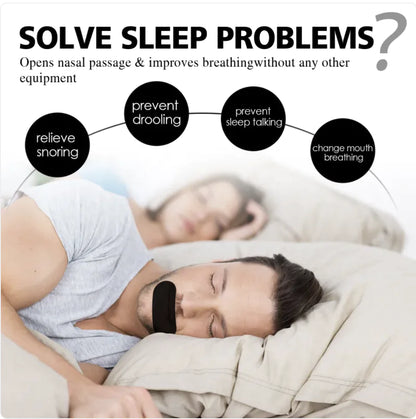 Comfortable fibre-based sleep tape designed to prevent mouth breathing